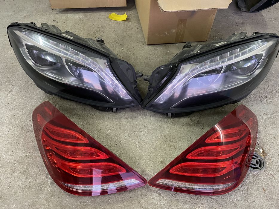 Mercedes W222 - фарове (без модули) , стопове , предна броня и задна