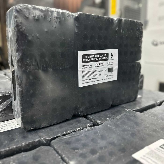 Brichete din Cocs Petrolier - 7500 KCAL Putere Calorifica!