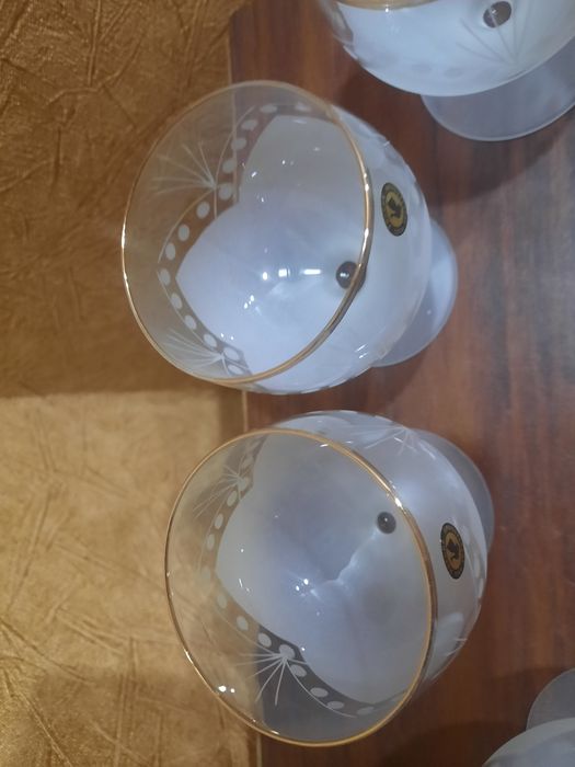 Абсолютно новый набор бокалов для крепких напитков, Гусь-хрустальный з