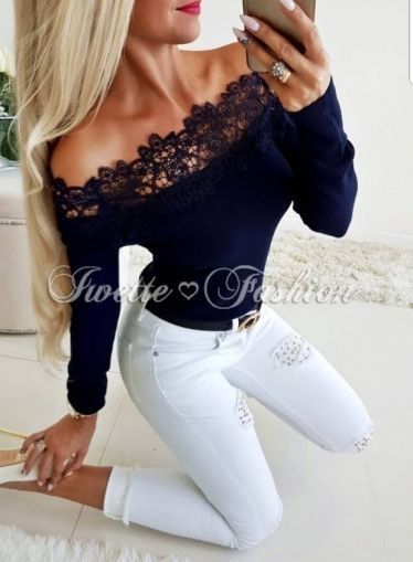 Bluza alba decolteu barcuta TRANSPORT GRATUIT