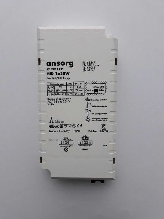 TRIDONIC POWER control si ansorg 27 vte