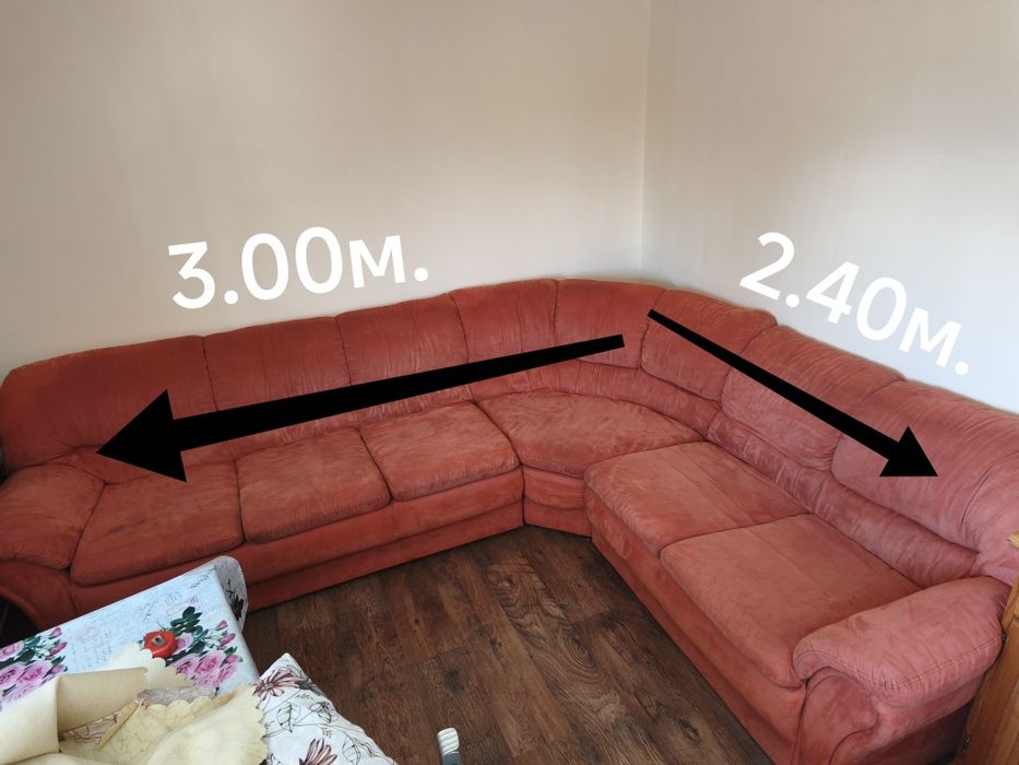 Ъглов диван за хол