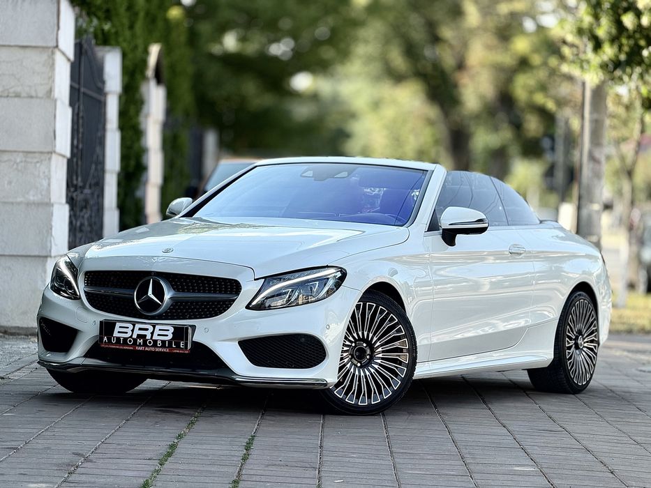 • Mercedes C Classe 2018 •  C200 4 Matic CABRIO / Extra full / Burmester / Soft Top Visiniu • Parc Auto / Rate / Garantie •