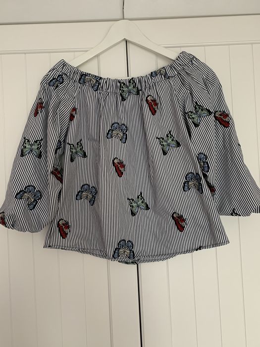 Блуза с пеперуди ZARA