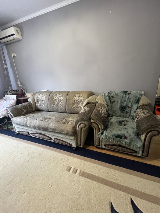 Диван раскладной с креслом