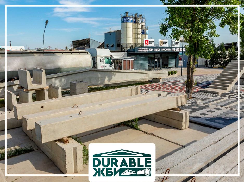 ЖБИ Temir Beton mahsulotlari. Bordyur. Plitalar. Lotok. Beton Truba