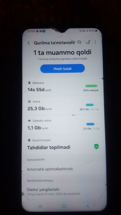 Samsung A14 telefon xotira 64