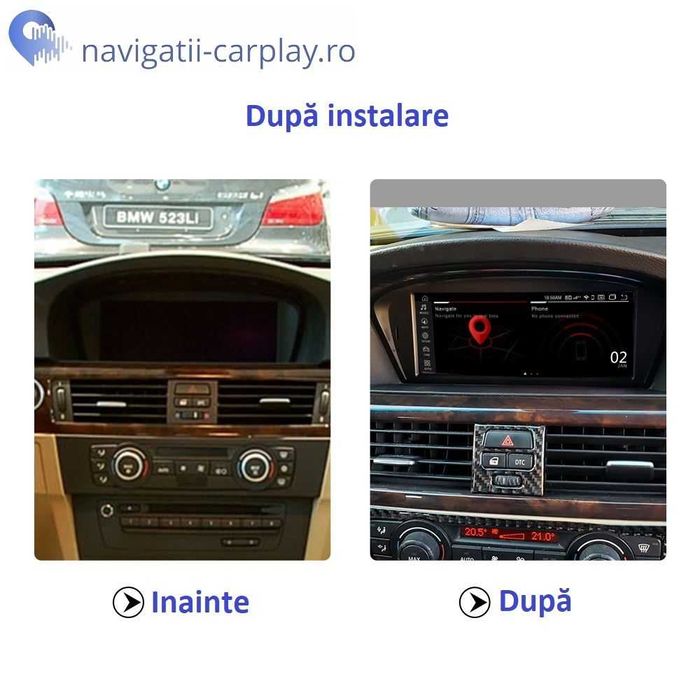 Navigatie Android BMW Seria 5 (E60, E61, E62, E63) cu unitate CCC, CIC
