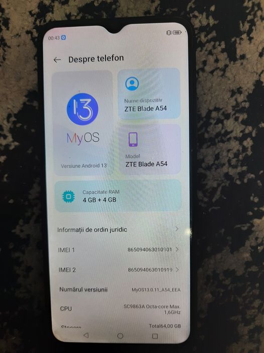 Vand telefon ZTE Blade A54, URGENT!!