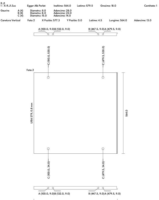 Servicii proiectare mobilier Polyboard – cote, feronerie, CNC DXF