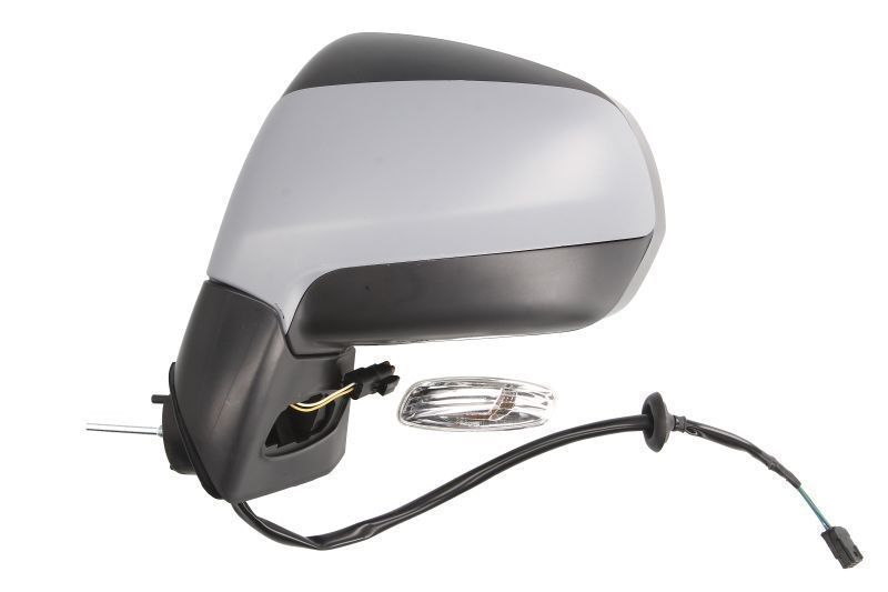 Oglinda usa exterioara Peugeot 3008, 08.2016; 5008, 10.2017, partea Stanga, reglare electrica; grunduit; incalzit; sticla convexa; 6 pini; cu Lucas,