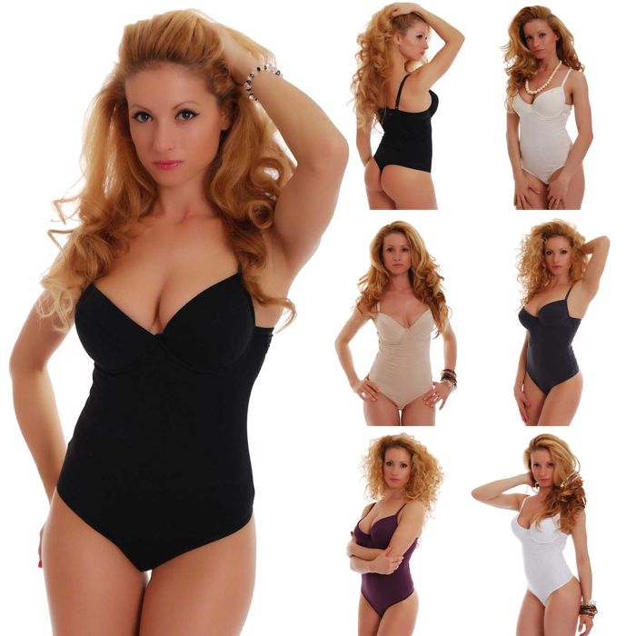 Памучно Дамско Боди Твърда Чашка Прашка 6113 TIARA GALIANO