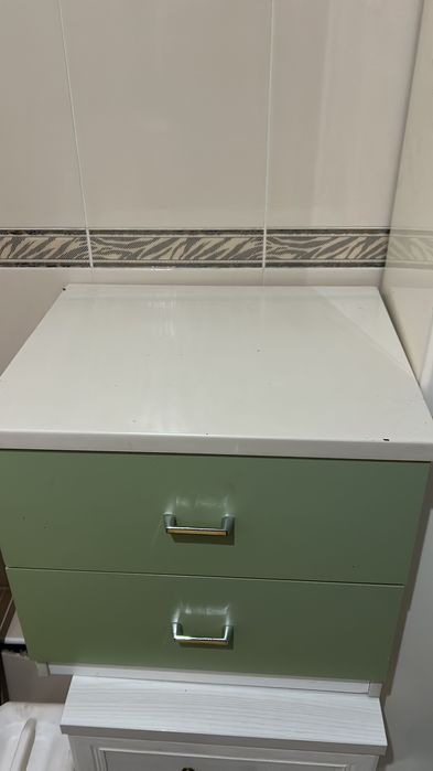 Детская тумбочка зеленая