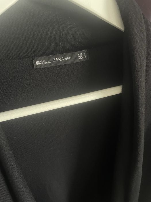 Cardigan Zara negru si bej