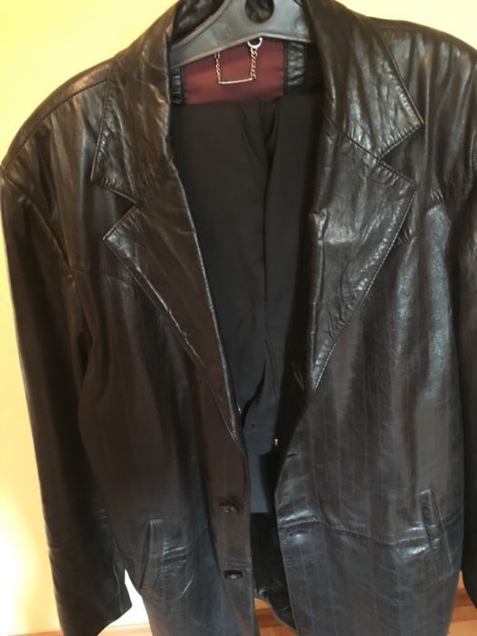 Кожанный плащ пр-во Турция