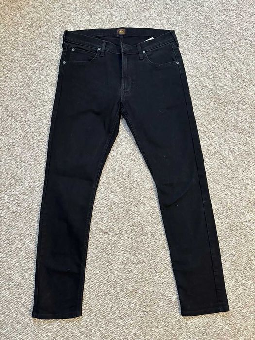 Blugi LEE, culoare indigo, marime 38cm talie  x 98 cm Lungime