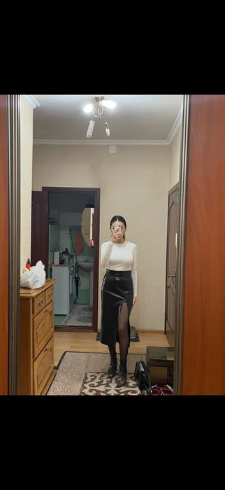 Продам кожную юбку