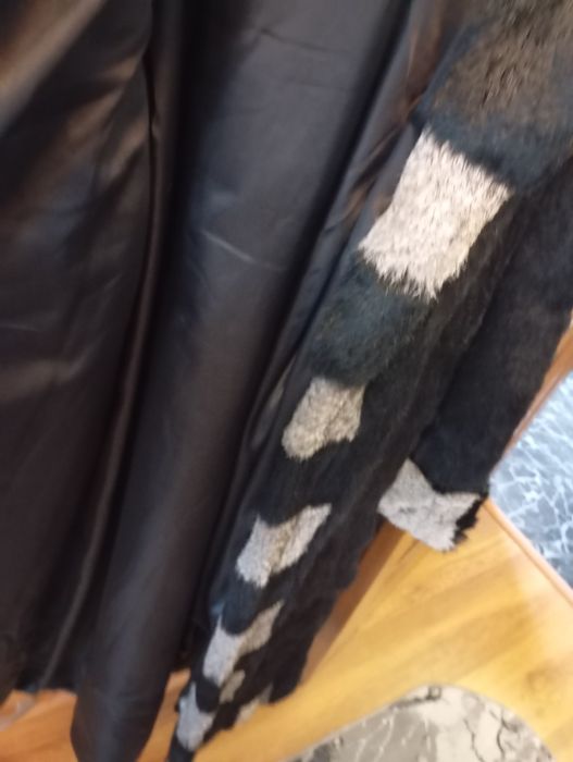 Palton blana doua culori