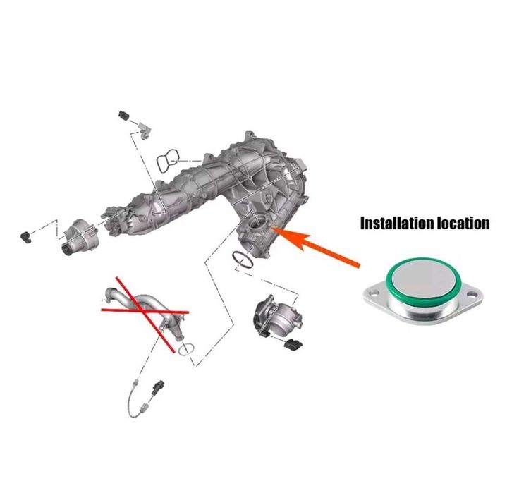 Нов комплект EGR Delete kit N57 / N57S за BMW E90 E92 F01 F02 F10 F11