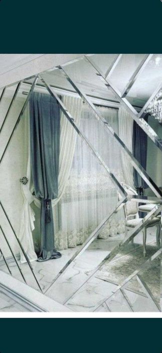 Rombik tosh oyna zerkala dush kabin o'rnatib beramiz