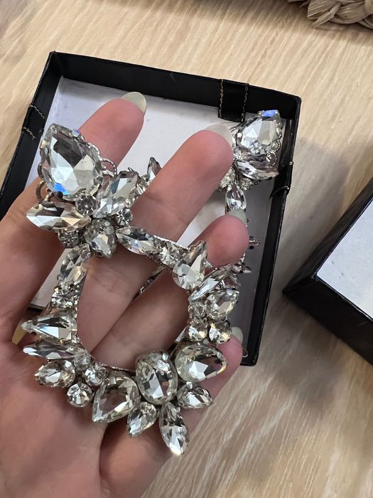 Обици с камъни / кристали за бал или сватба