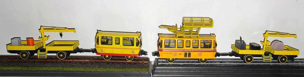 Vand drezine CFR dummy cu vagon cu macara, print 3D,scara HO
