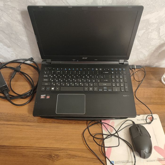 Компьютер Acer, мышка и вентилятор