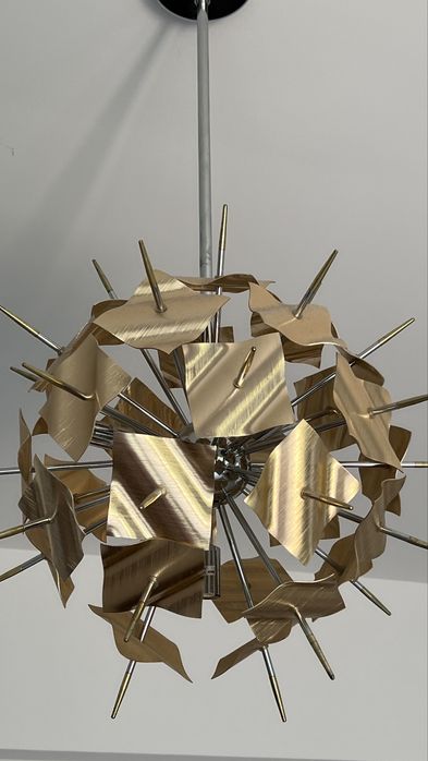 Lustra moderna auriu champagne Mobexpert (2 buc disponibile)