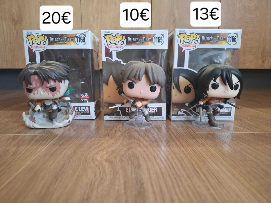 Funko POP фигурки – аниме колекция с цени от 10 до 20 евро. Boruto, Jujutsu kaisen, Atack on titan и други