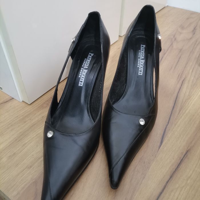 Pantofi din piele pentru Dama Patrizi Rigotti ,, Negr,"37
