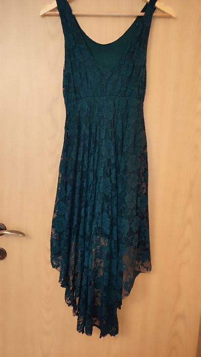 Rochie verde din dantelă