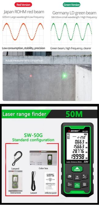 Лазерная рулетка дальномер метр цифровой измеритель дальнометр линейка