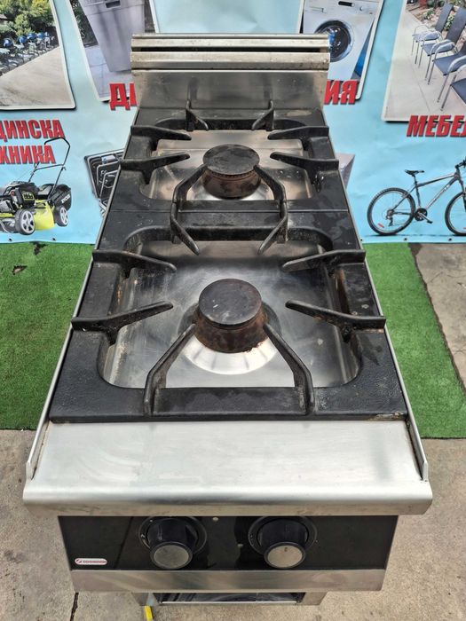 Професионален газов котлон две горелки