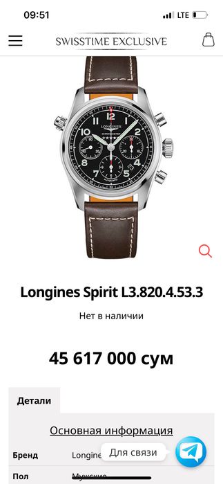Longines swiss made