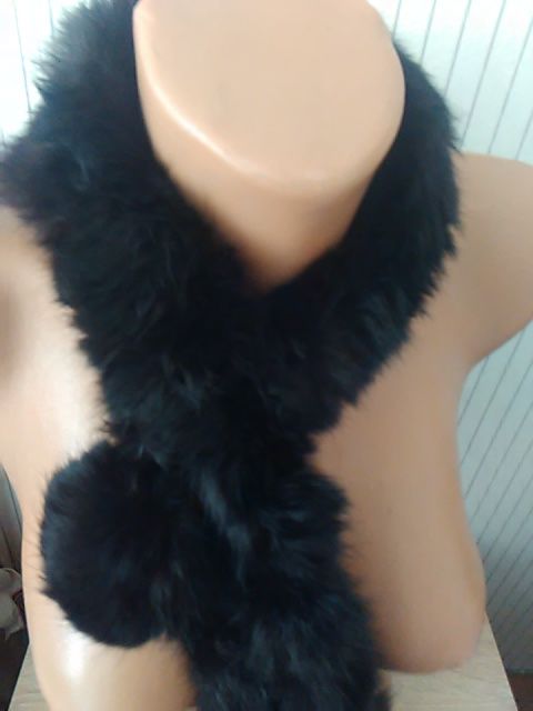 Arma Collection ново ест.кожа яке и шал от естествен косъм