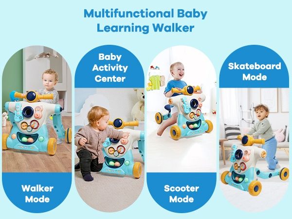 3в1 Бебешка Проходилка/ Уокър с Обучително Съдържание, YULEYU