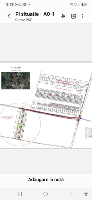 Teren 500 mp, pregătit pt autorizare construire in Sura Mică