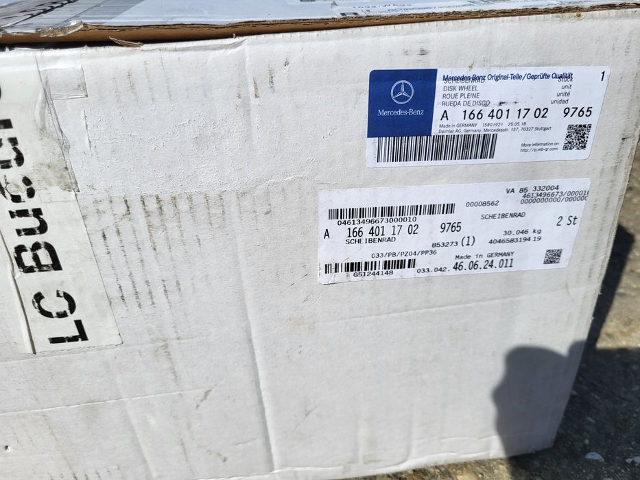 Două jante AMG cod A 1664013200