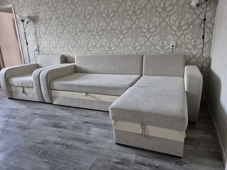 Диван угловой с креслом