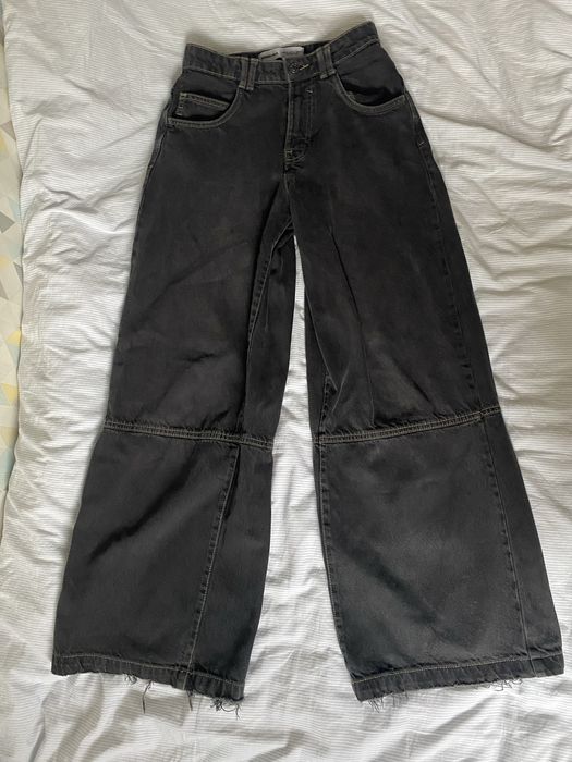 Джинсы Бэгги черного цвета