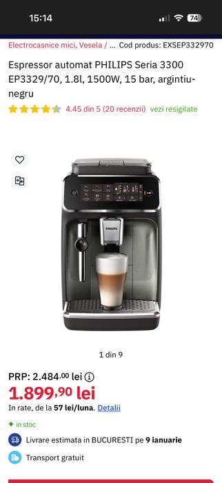 Espressor Cafea PHILIPS