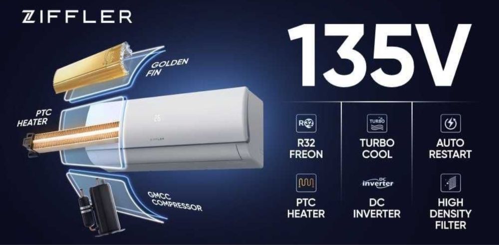 Бытовой Кондиционер Ziffler 12 Inverter