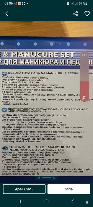 Trusa electrica manichiura,pedichiura