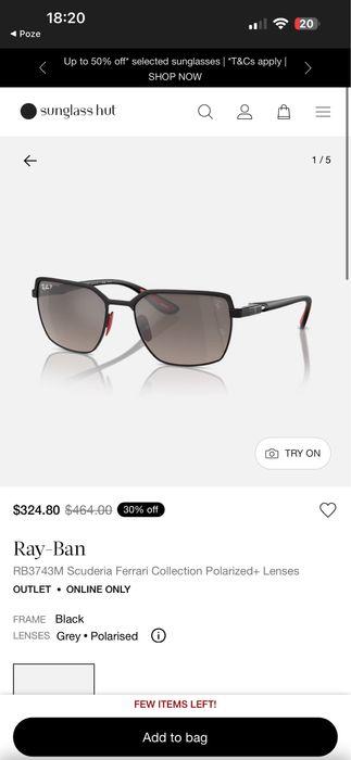 Ochelari Ray Ban Scuderia Ferrari Collection RB3743M