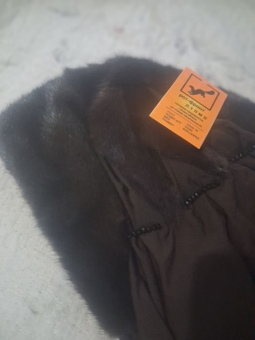 Норка шапка женский