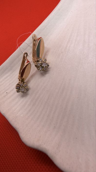 Золотые серьги/Bari bar shop/рассрочка
