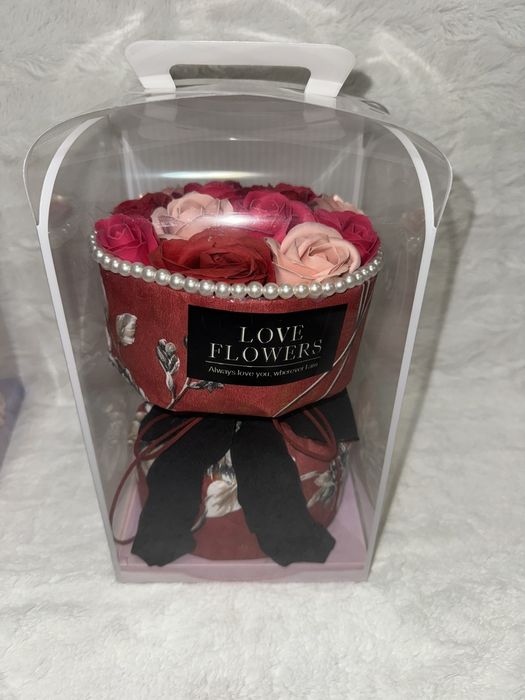 3D  мече 30 см , Букети от сапунени рози