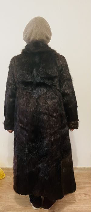 Шуба нутрия, натуральная