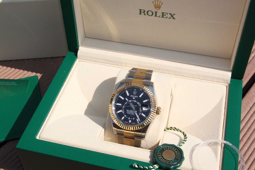 Rolex Sky Dweller Two Tone Yellow Gold  - Full Pack/Acte/Cutie/Card