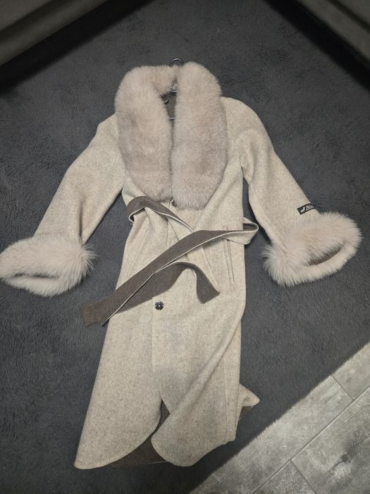 Палто естествен косъм